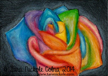 Rainbow Rose by Tara N Colna
